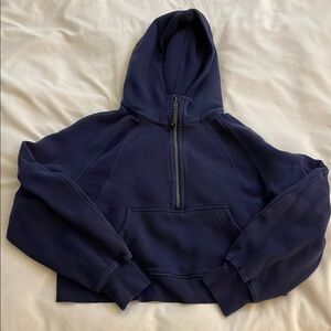 lululemon Scuba Half-Zip Hoodie Navy Blue XS/S